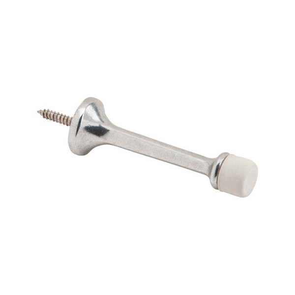 Ives Ives 3-1/8 in. W X 7/8 in. L Aluminum Metallic Door Stop Mounts to wall 61A92 - main